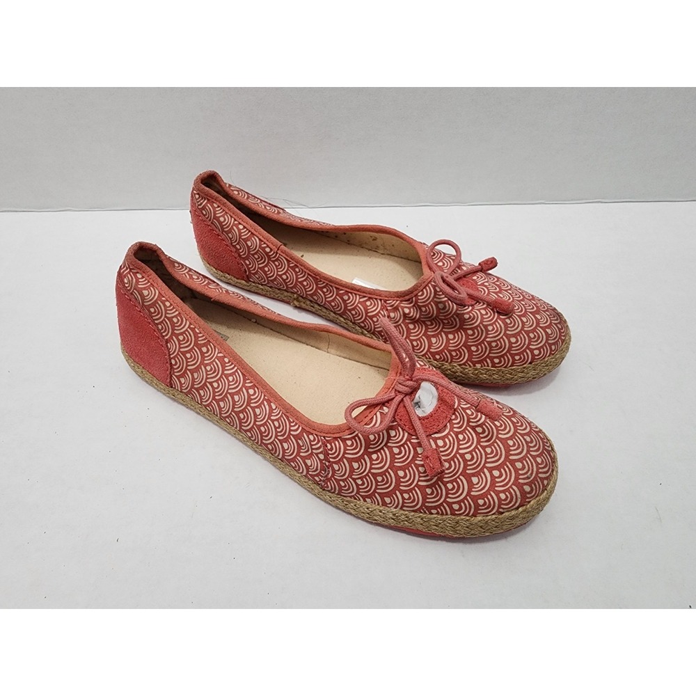 Women's Ugg Slip-On Shoes, Pink and White USA 5 coral Casual